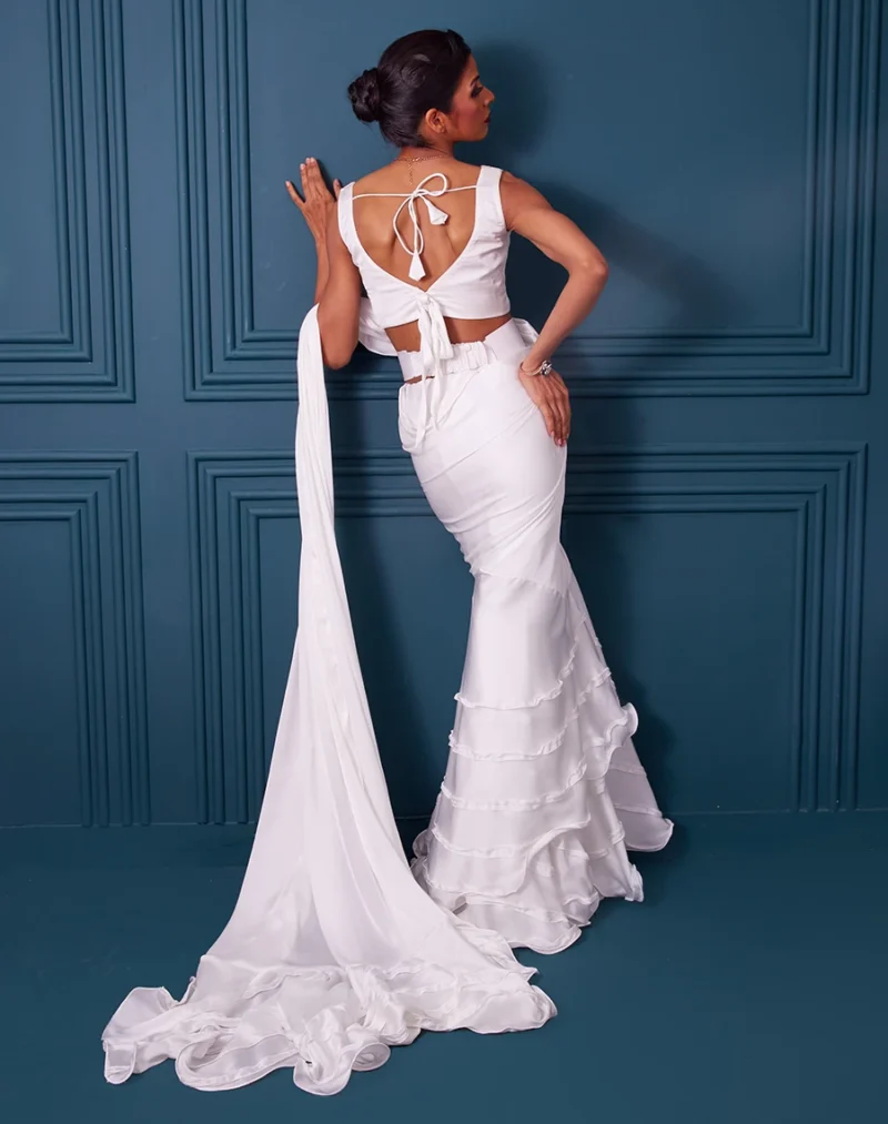 Jelena White. Saree Code SBSI14-05472